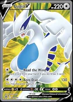 ルギア Lugia V ポケモンカード Amazon.com: Lugia V 185/195- Silver Tempest - Full Art